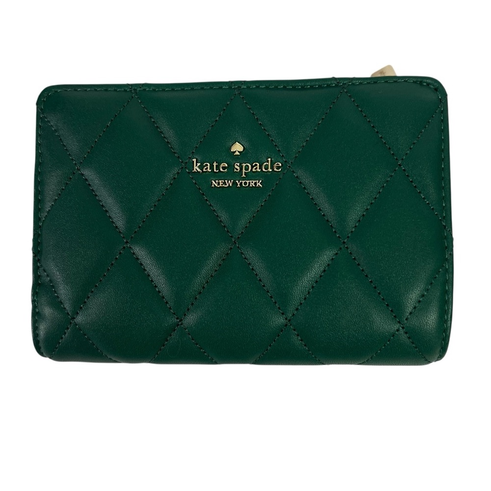 Kate Spade Green Quilted Wallet